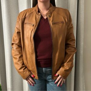 Vera Pelle Brown Leather Jacket